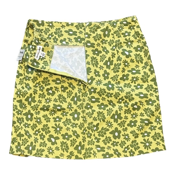 NEW ! Love On A Hanger Two Tone Mini Skirt Size 3 Green - Picture 3 of 3